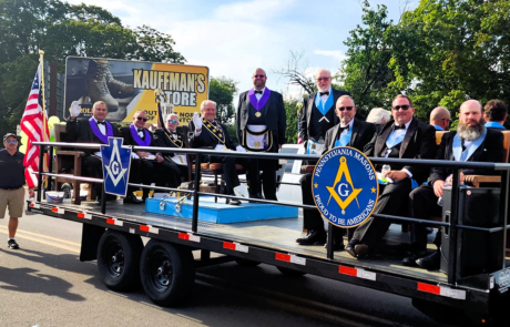 20240813_173046 Masons on a parade float.