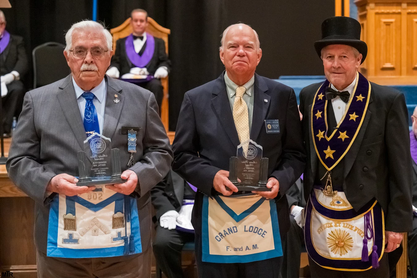 DSC06100 Group of three Masons standing together.