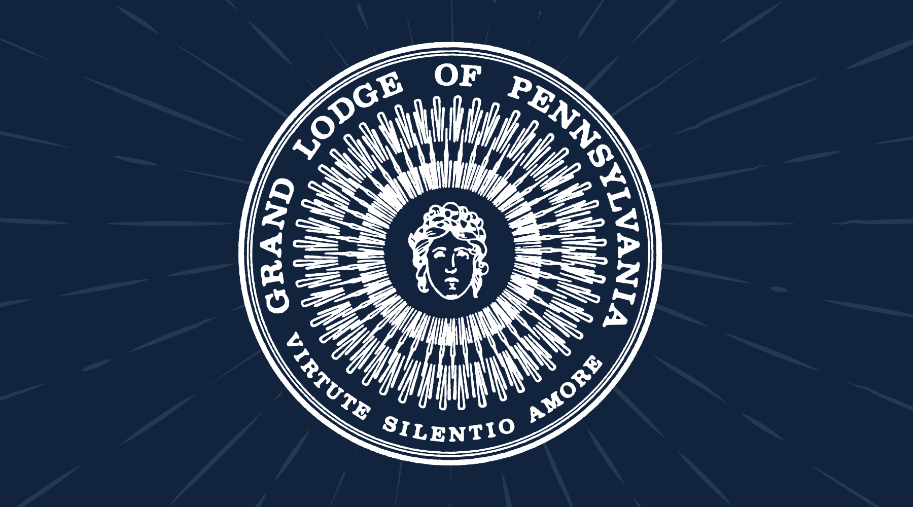 Grand Lodge of Pennsylvania seal on blue background