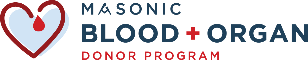 Masonic Blood + Organ Donor Program logo